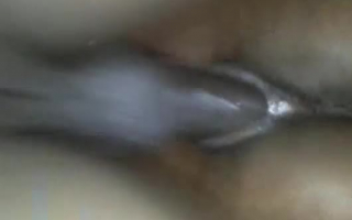 Dirty boy got his ass stuffed with a glass dildo and then he had fun with that