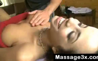 Busty heather massage facial