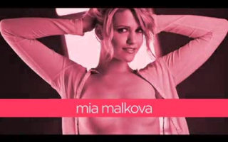 Mia Malkova is getting her pussy stimulated with a dildo, every once in a while, until she cums