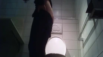 Frau fickt Toilette